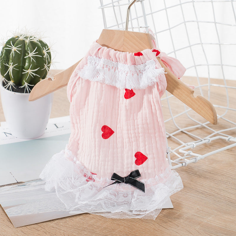 Breathable Kitten British Short Cute Puppy Cat Pet Skirt
