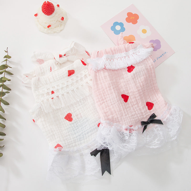 Breathable Kitten British Short Cute Puppy Cat Pet Skirt