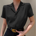 Sleeve Shirt Women''s Summer Fashion Slim Solid Color Top