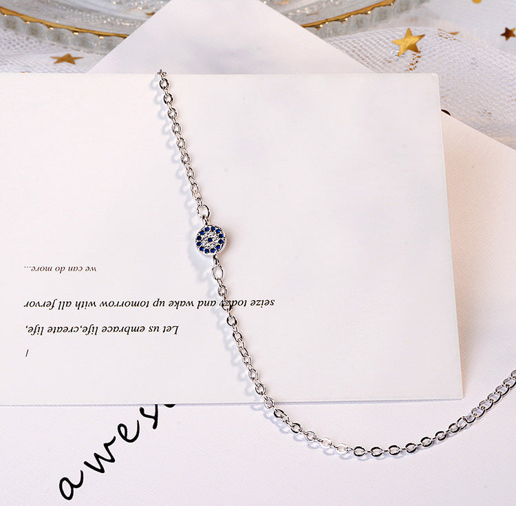 Circle Eye Blue Zicron Bracelet