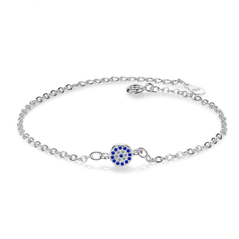 Circle Eye Blue Zicron Bracelet