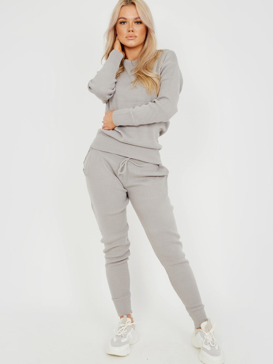 Scoop Neck Knitted Lounge Co-ord