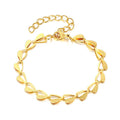 Heart Leaves Chain Bracelet, Set