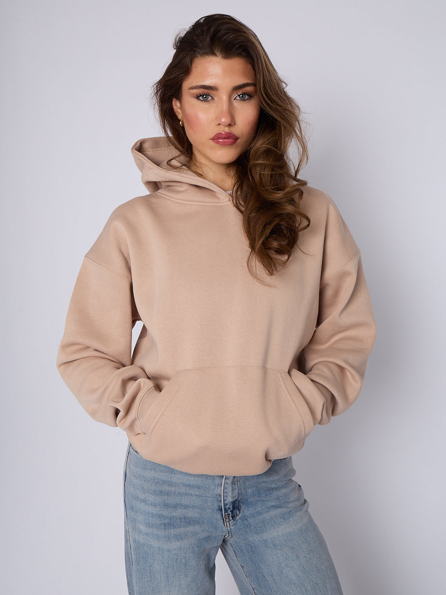 Oversized Plain Fleeced Hoodie
