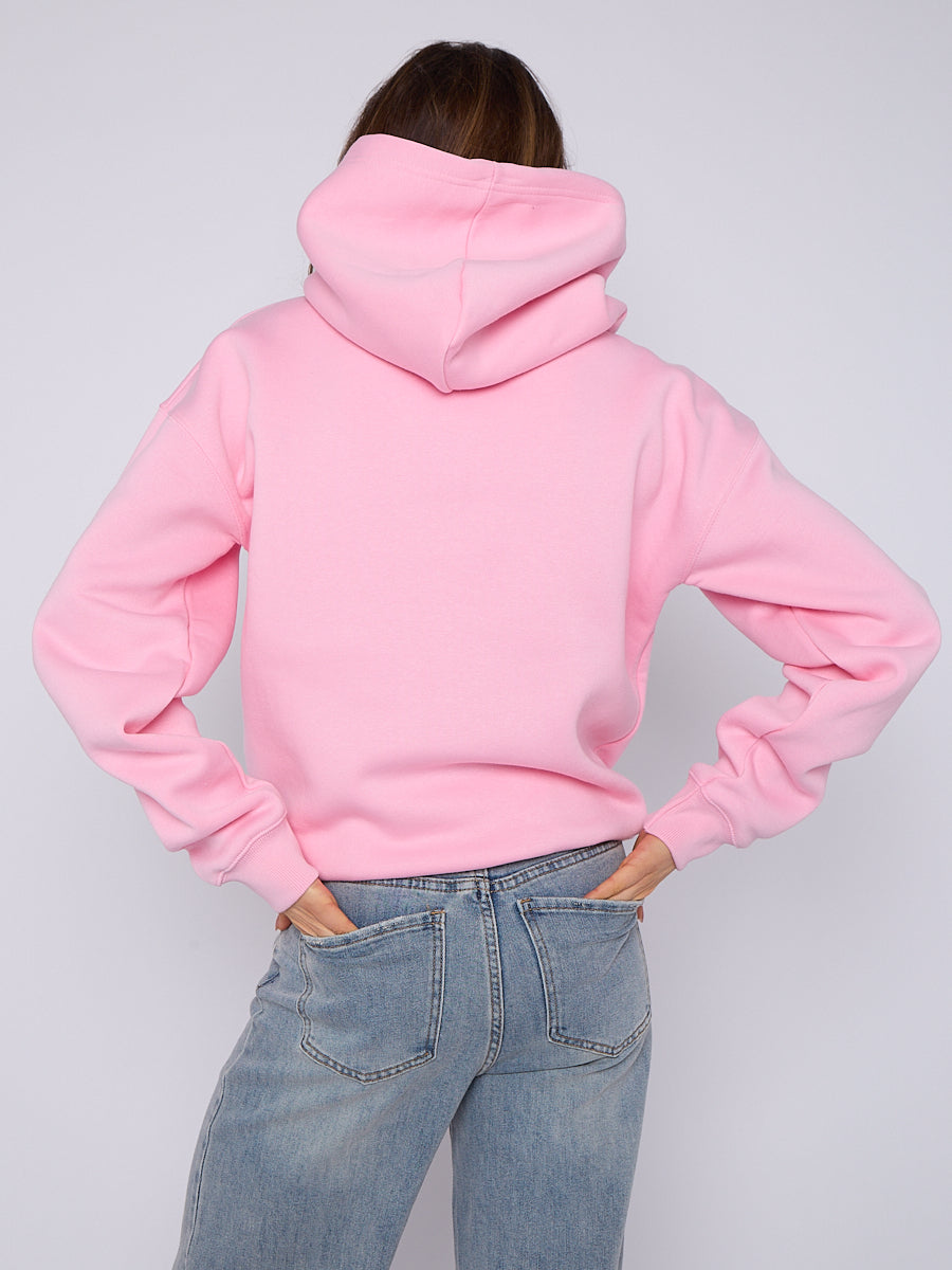 Oversized Plain Fleeced Hoodie