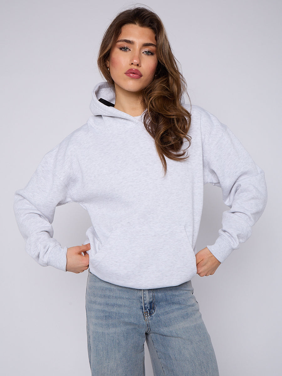 Oversized Plain Fleeced Hoodie