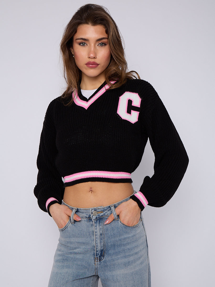 Knitted Cropped Jumper