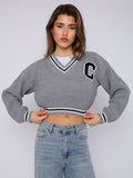 Knitted Cropped Jumper