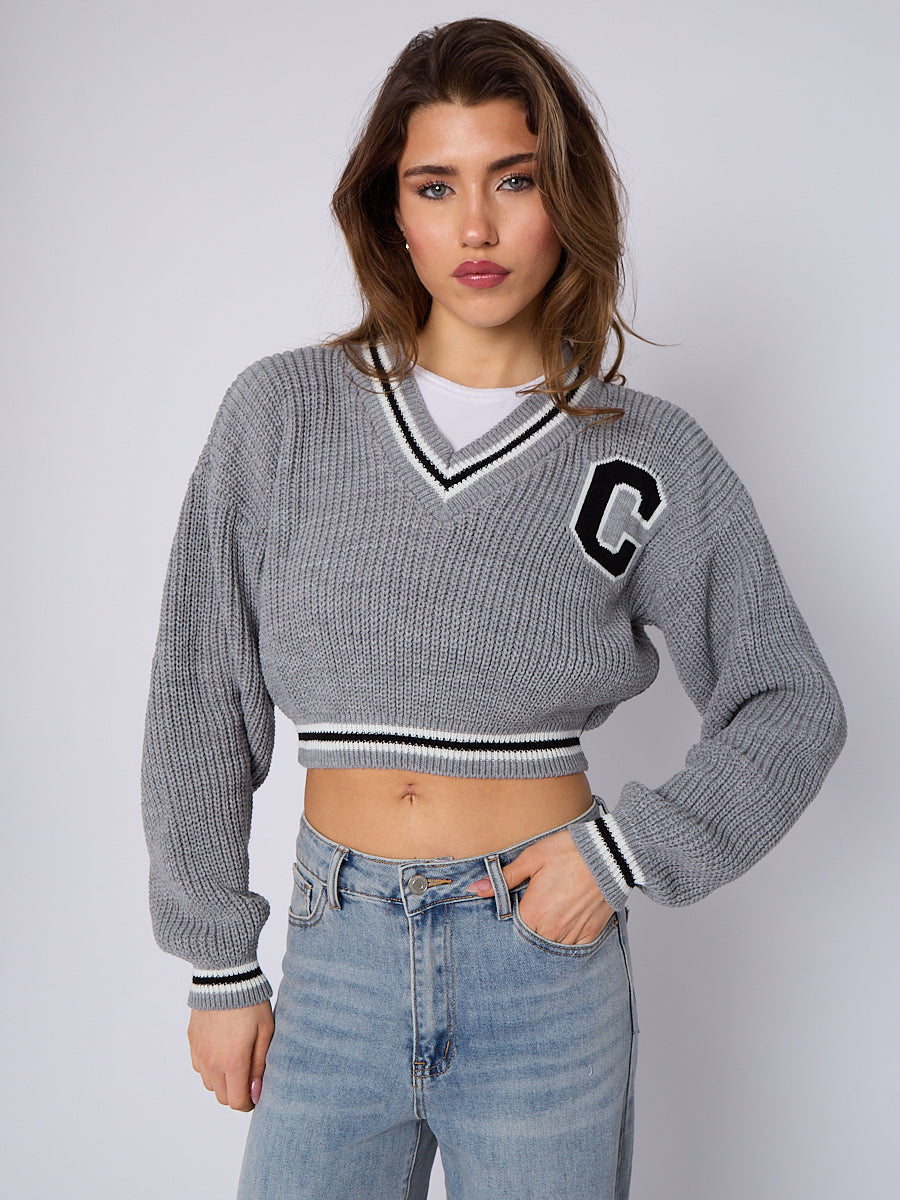 Knitted Cropped Jumper