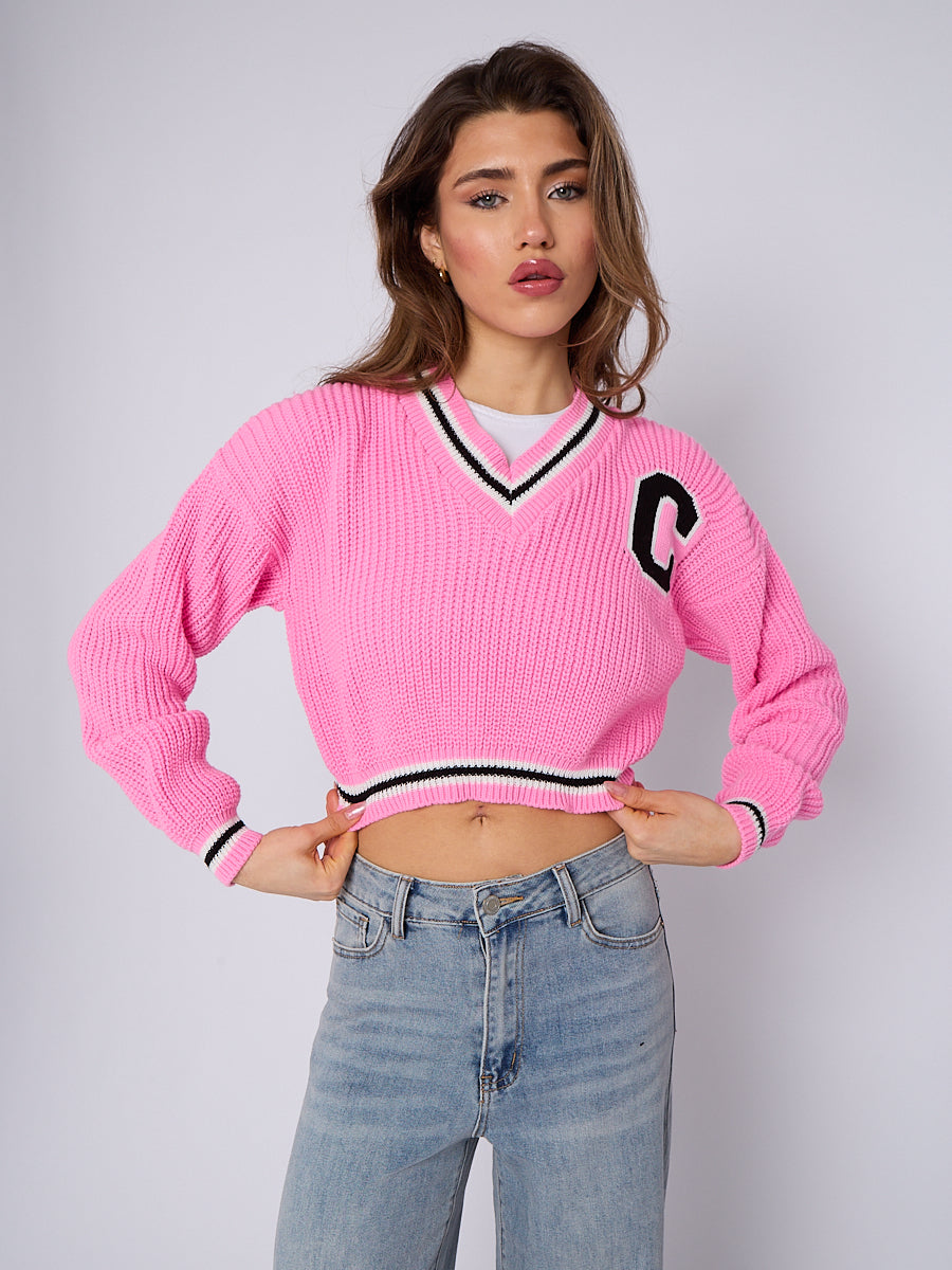 Knitted Cropped Jumper