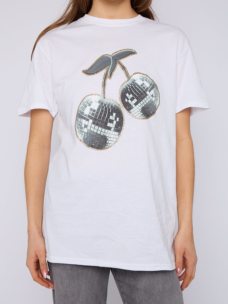 Cherry Graphic Printed T-Shirt