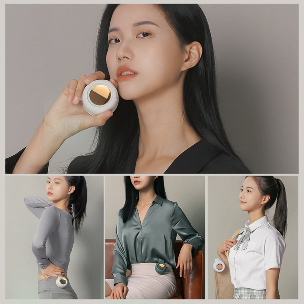 New Waist Hanging Small Whirlwind Fan Small Mini Mute USB Rechargeable Lazy Portable Portable Can Hang Waist
