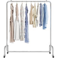 Vivo Technologies Heavy Duty Clothes Rail Freestanding Garment Rail Metal Clothes Rack on Wheels Clothing Rail Holds 100 kg for Shop Home Office Bedroom Laundry Room Indoor