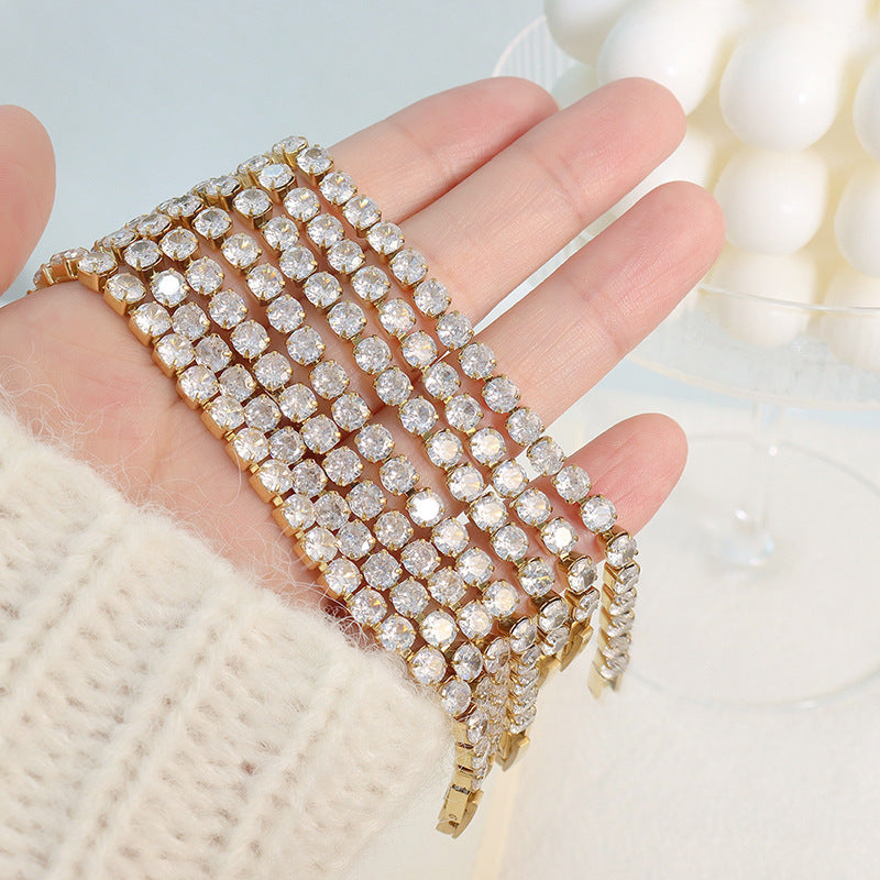 Zircon Cubic Chain Bracelet