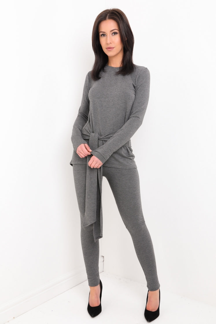 Tie Knot Top And Bottom Loungewear