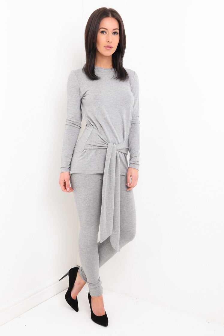 Tie Knot Top And Bottom Loungewear