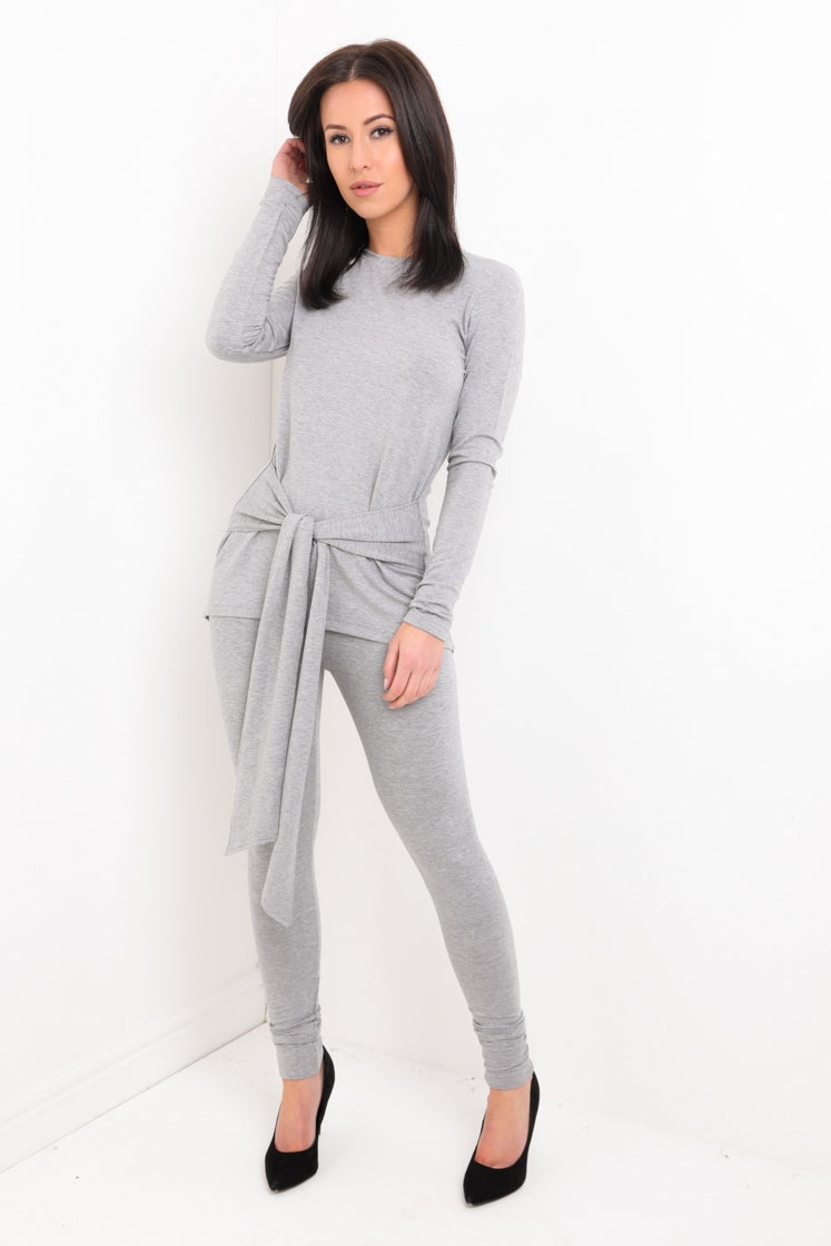 Tie Knot Top And Bottom Loungewear