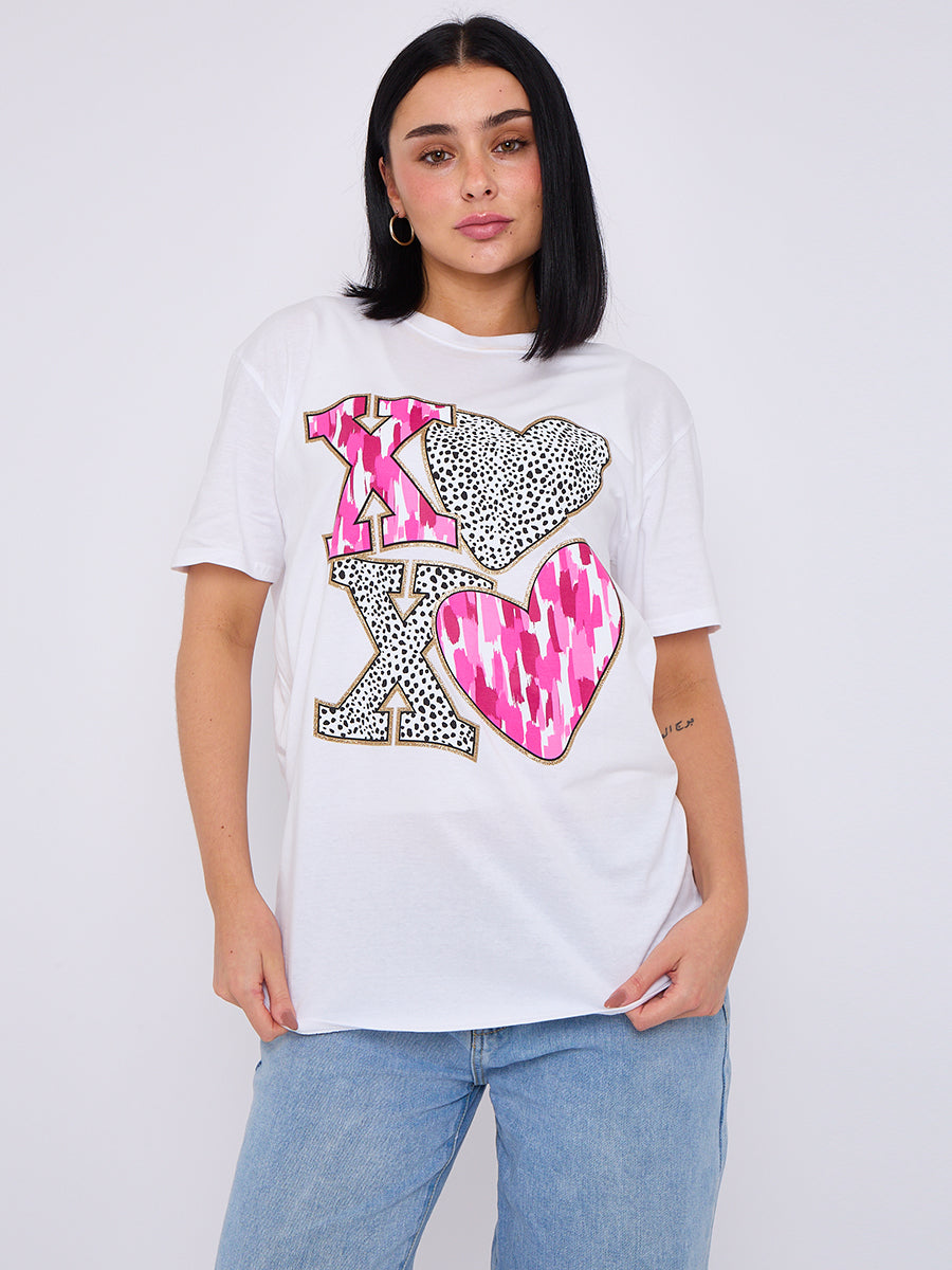 Xo Xo Graphic Printed T-Shirt