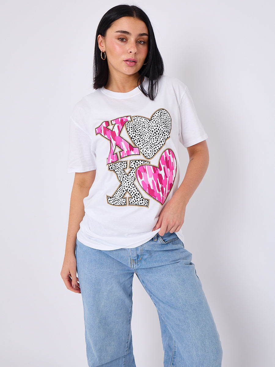 Xo Xo Graphic Printed T-Shirt