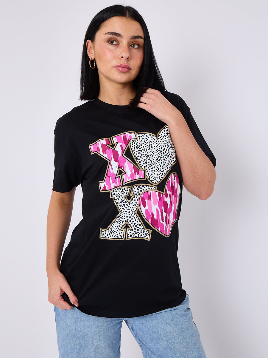 Xo Xo Graphic Printed T-Shirt