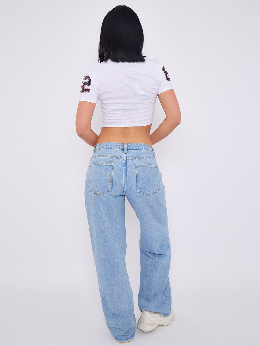 Believe In Yourself Graphic Printed Crop Top