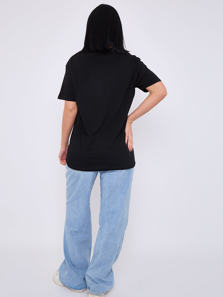 Lucky Star Graphic Printed T-Shirt