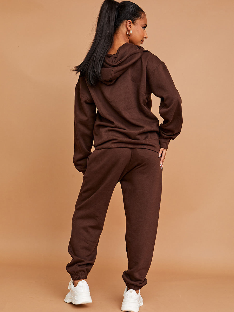 Embroidered French Riviera Hooded Fleece Co-ord