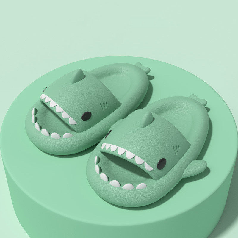Cartoon Shark Slippers Funny Cutes Soft Slipper Indoor Outdoor  Shoes For Women Men Couples