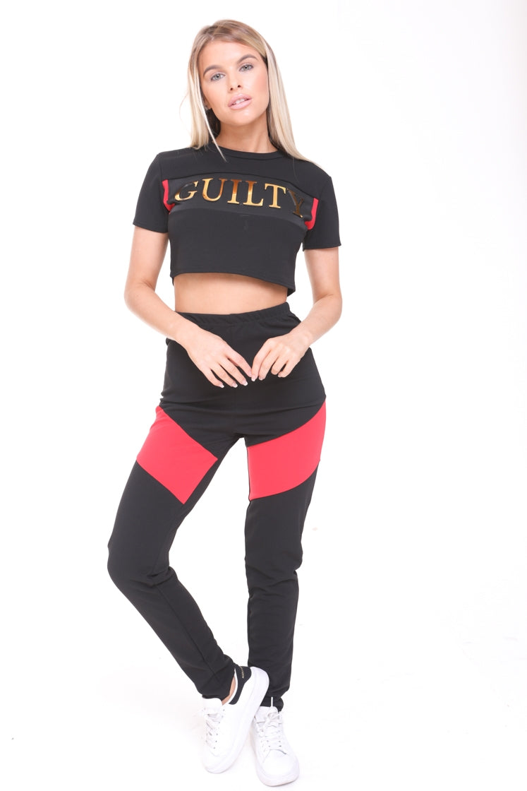 Guilty Crop Top And Trouser Co-ord