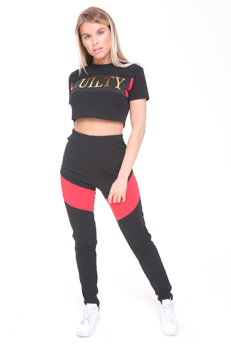 Guilty Crop Top And Trouser Co-ord