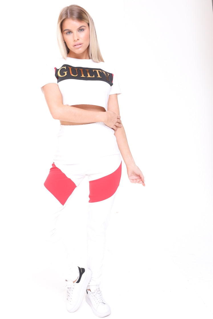 Guilty Crop Top And Trouser Co-ord