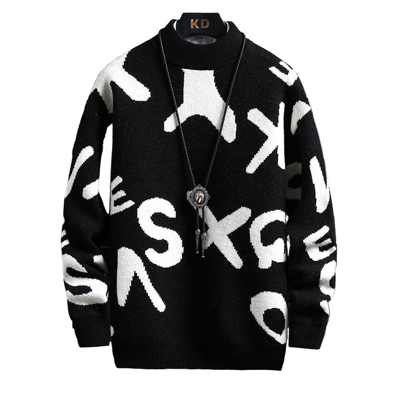 Men's Fashion Half Turtleneck Sweater