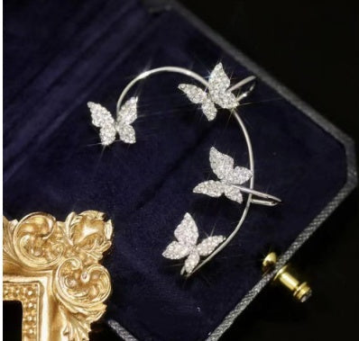 Butterfly Ear Clip 2pc