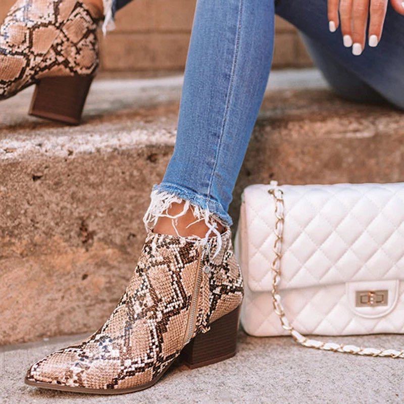 Explosive high-heeled thick-heeled Martin boots women