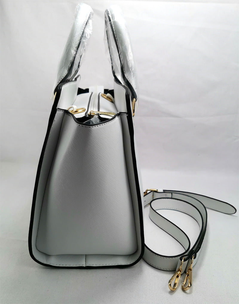 Smiley cross pattern shoulder bag