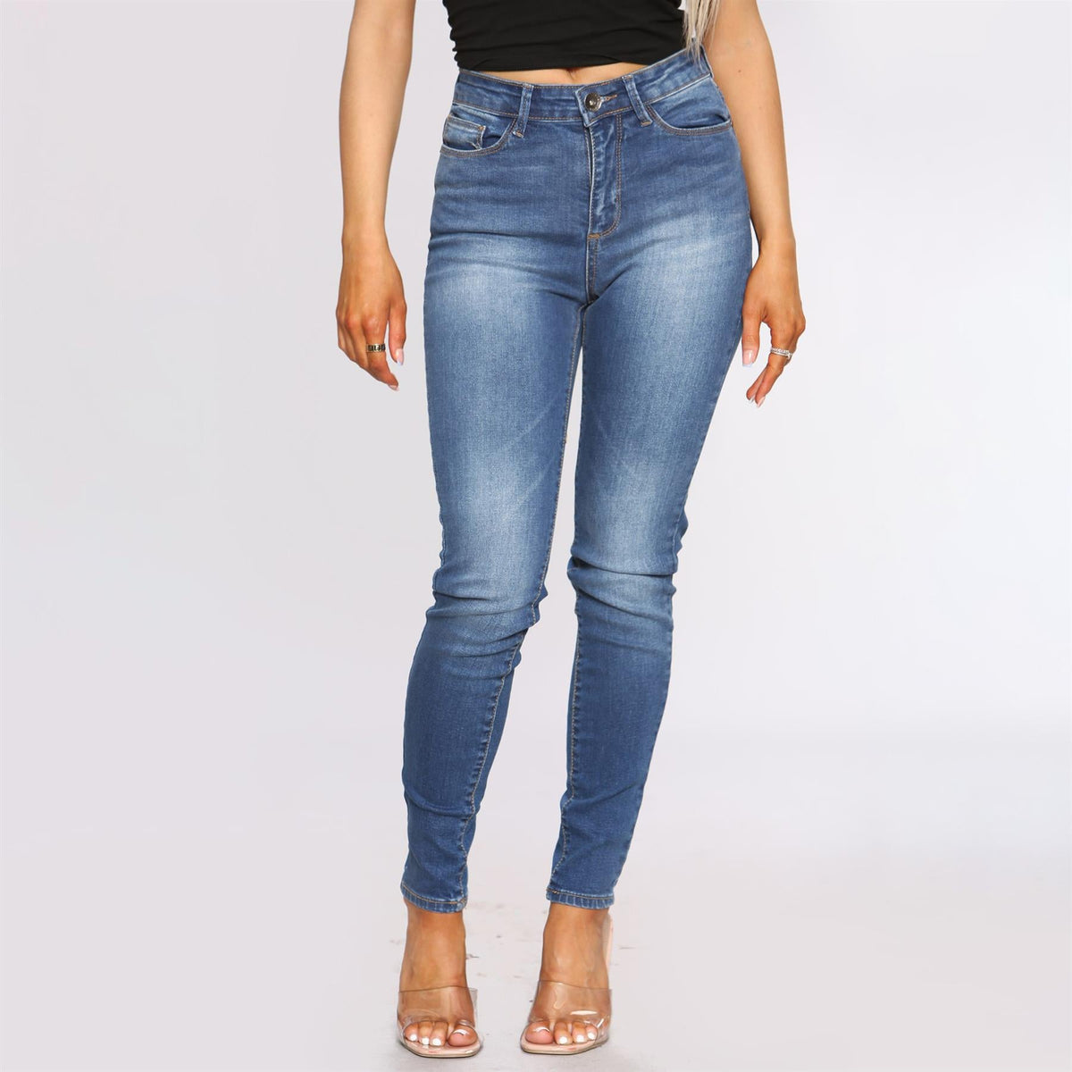 Enzo Womens Skinny Jeans Ladies Slim Fit Stretch New Denim Trouser Pants UK Size