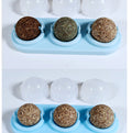 3pcs  Lot Self-adhesive Rotated Catnip Lick Ball