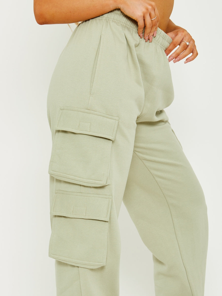 Utility Pocket Fleeced Cargo Jogger