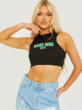 Baby Girl Ribbed Vest Crop Top