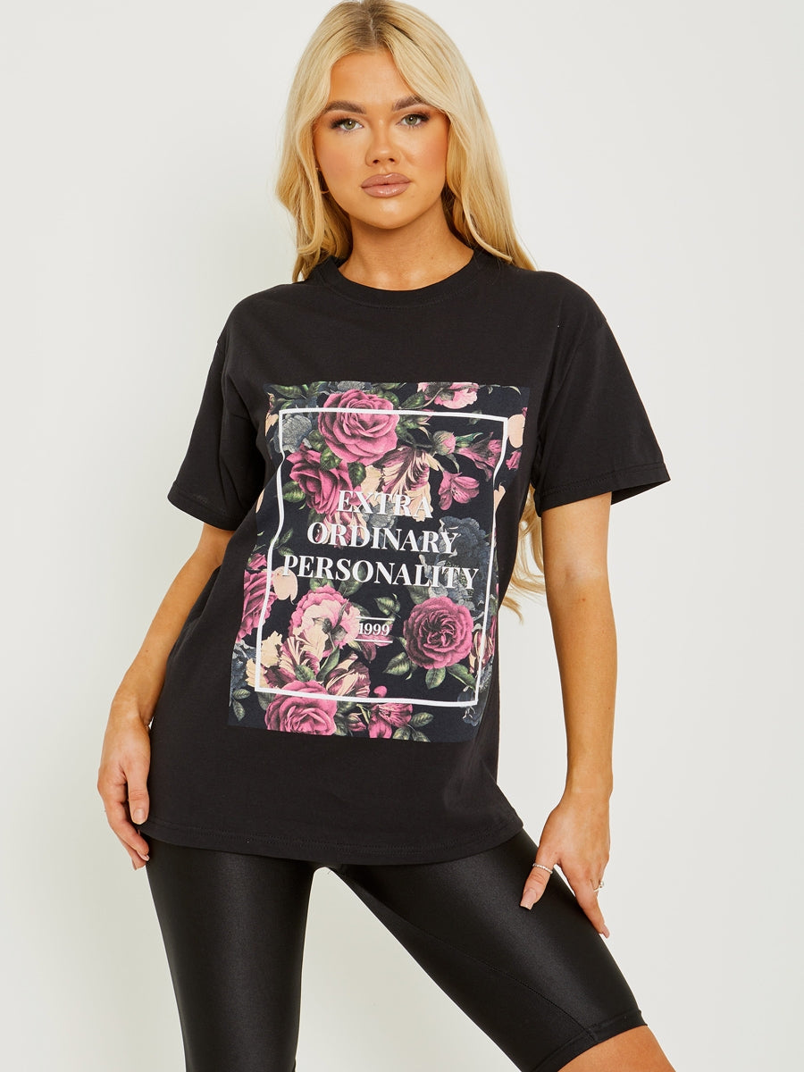 Extra Ordinary Personality Graphic Printed T-Shirt