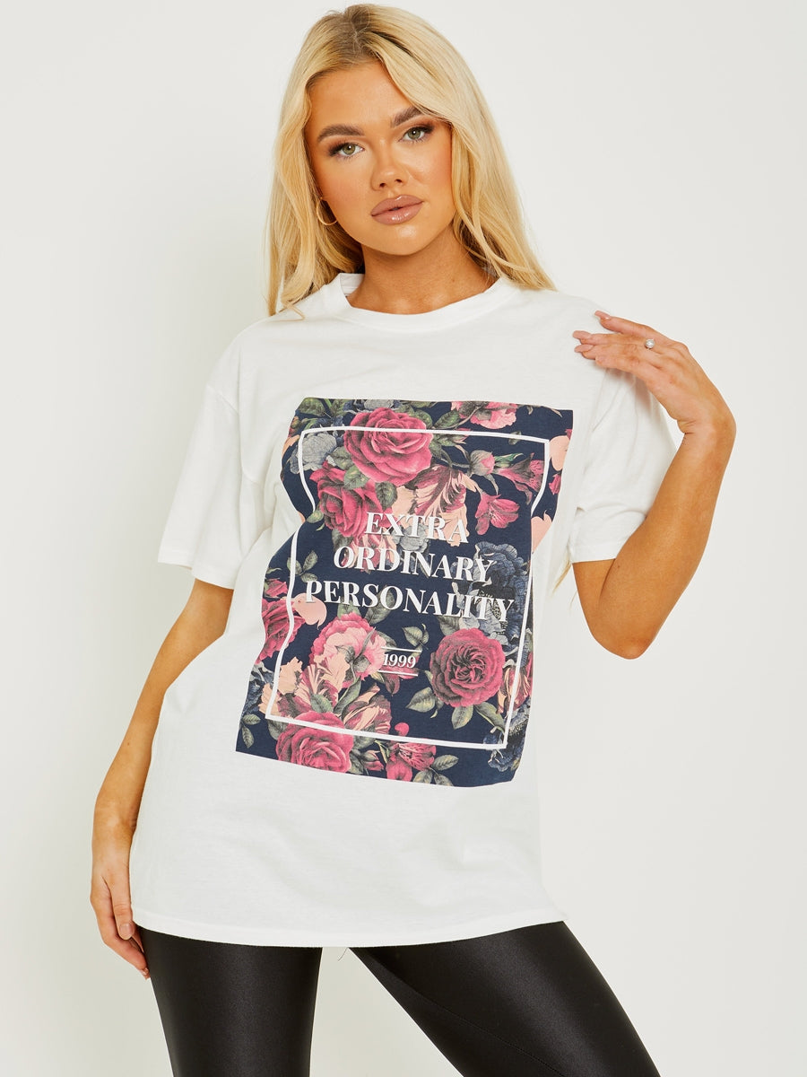 Extra Ordinary Personality Graphic Printed T-Shirt