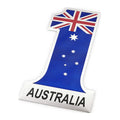 Car Personality Stickers 3 Dstereo Metal Sticker China Russia Germany Flag Car Body Sticker Scratch Stickers