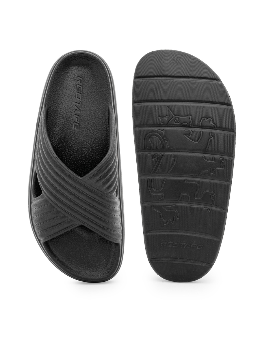 RedTape Womens CrossCurve Chunky Cushioned Lightweight Sliders