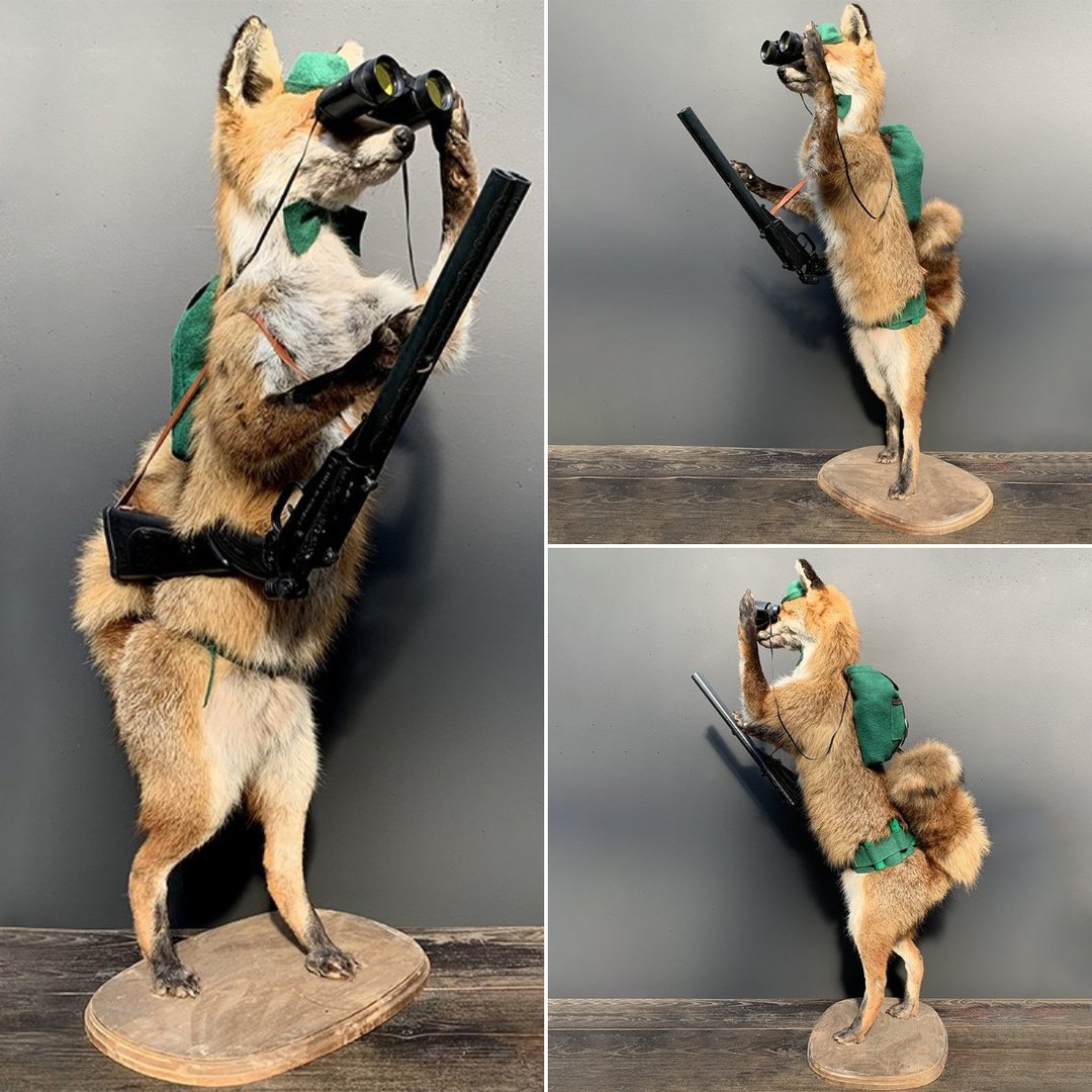Creative Resin Animal Hunter Ornament Valentine's Day Gift