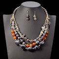 Bohemian Wedding Beads Jewelry Set