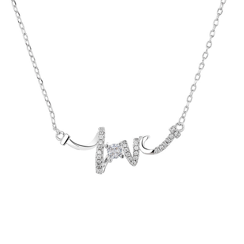 Light Luxury Minority Design LOVE Necklace For Women
