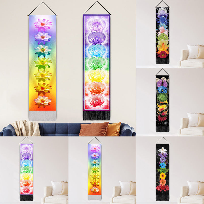 Decorative Hanging Paintings Printed Home Decor Wall Hangings Tassel Tapestries