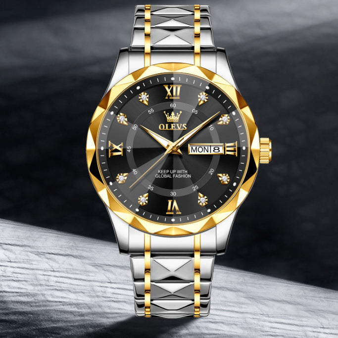 OLEVS Brand New Men's Luminous Waterproof Business Quartz Watch