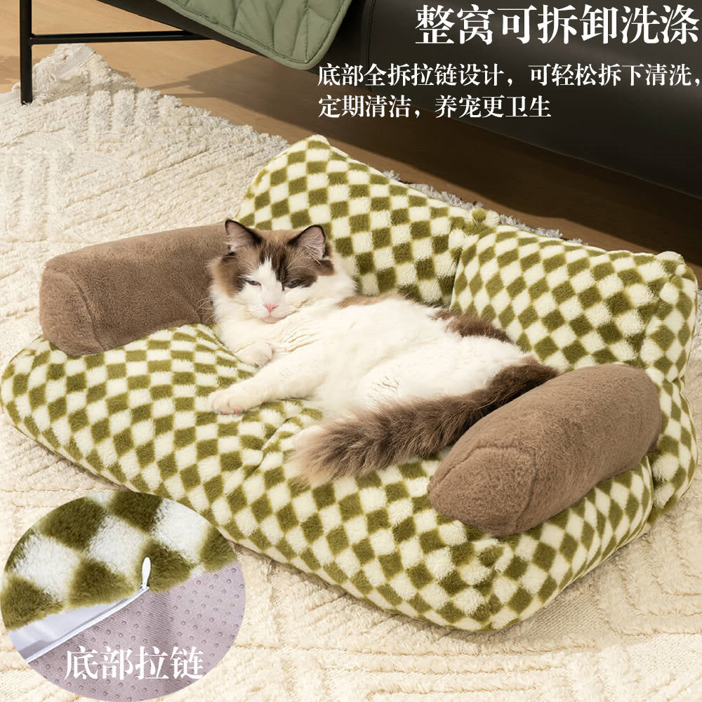 Kennel Warm Plush Pet All Removable And Washable Four Seasons Universal