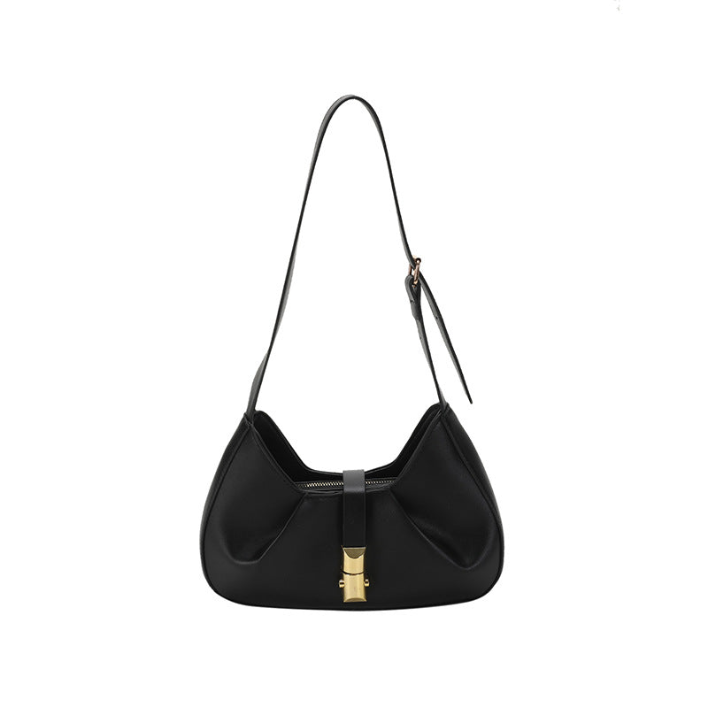 Simple Solid Color Shoulder Small Square Bag Fashion Baguette